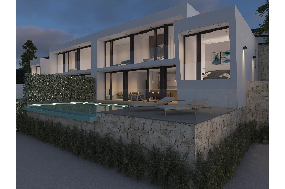 Villa in Moraira(Benimeit) zu verkaufen, Wohnfläche 178 m², Klimaanlage, Grundstück 508 m², 3 Schlafzimmer, 3 Badezimmer, Pool, ref.: CA-H-1820-AMB-4