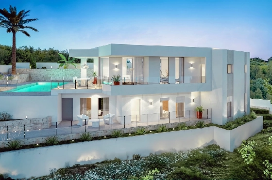 Villa in Moraira(Benimeit) zu verkaufen, Wohnfläche 286 m², Klimaanlage, Grundstück 800 m², 3 Schlafzimmer, 2 Badezimmer, Pool, ref.: CA-H-1819-AMB-1