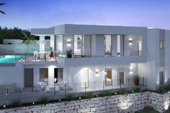 Villa in Moraira(Benimeit) zu verkaufen, Wohnfläche 286 m², Klimaanlage, Grundstück 800 m², 3 Schlafzimmer, 2 Badezimmer, Pool, ref.: CA-H-1819-AMB-5